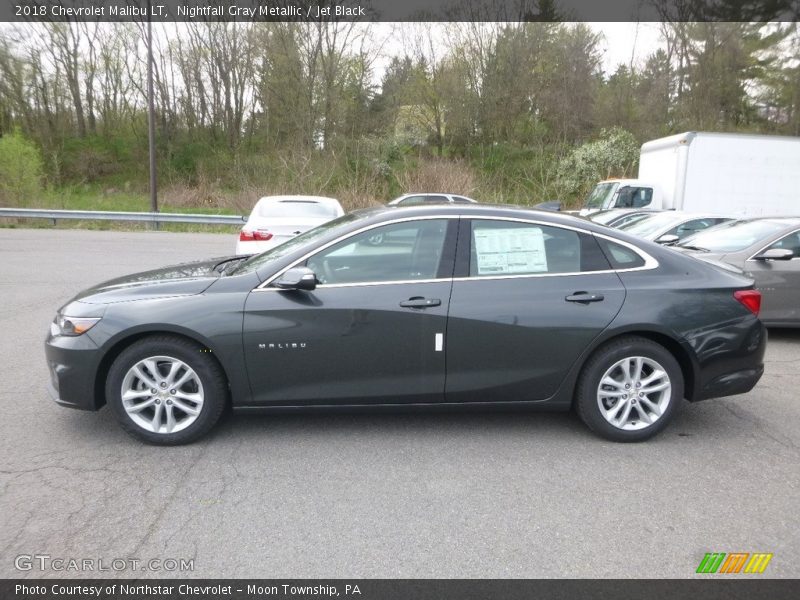 Nightfall Gray Metallic / Jet Black 2018 Chevrolet Malibu LT