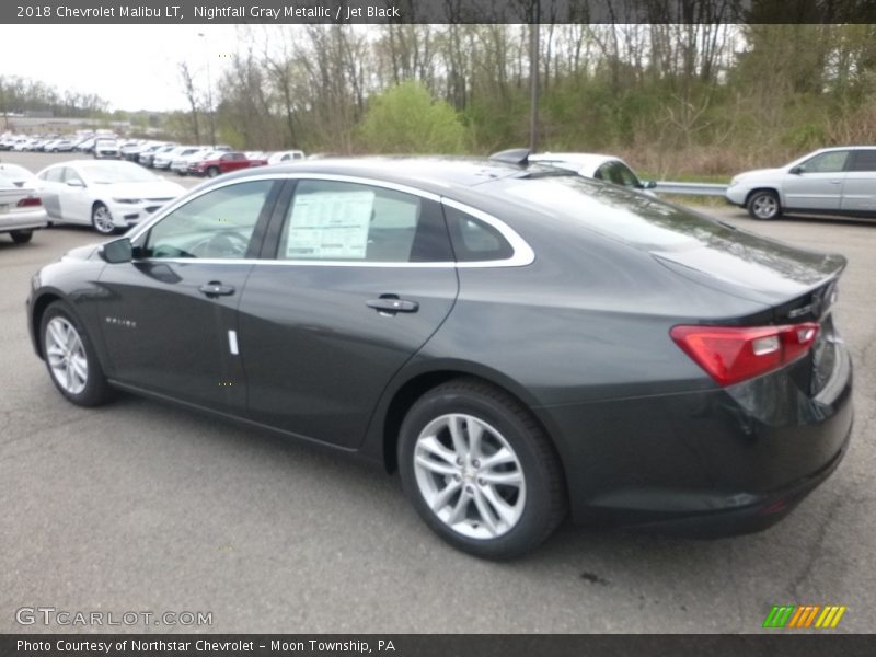 Nightfall Gray Metallic / Jet Black 2018 Chevrolet Malibu LT
