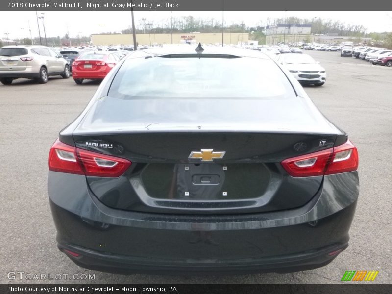 Nightfall Gray Metallic / Jet Black 2018 Chevrolet Malibu LT