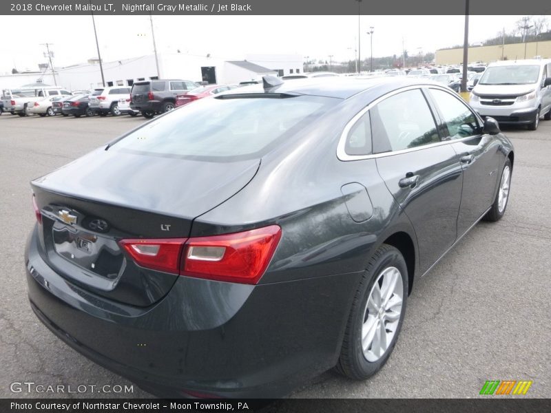 Nightfall Gray Metallic / Jet Black 2018 Chevrolet Malibu LT