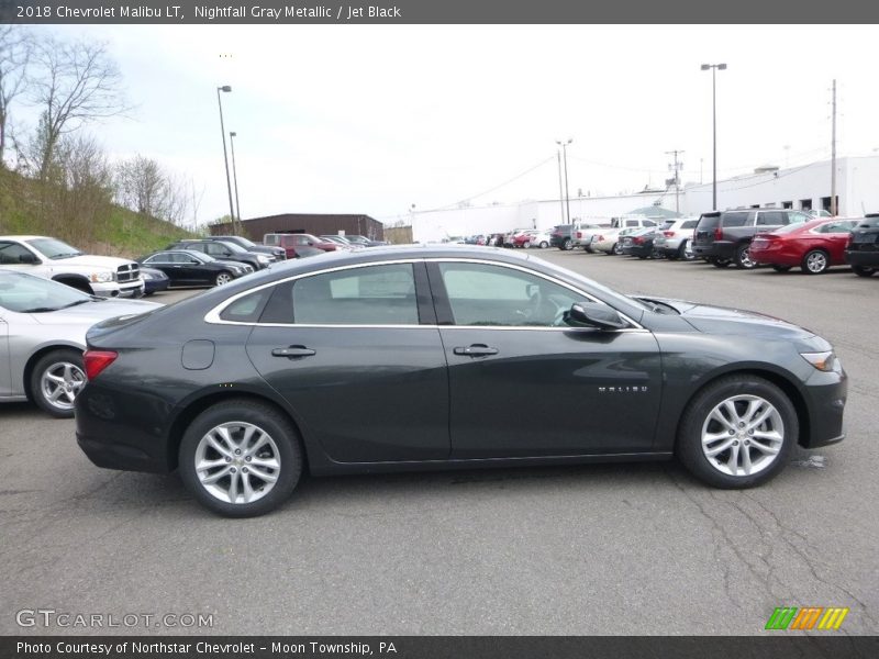 Nightfall Gray Metallic / Jet Black 2018 Chevrolet Malibu LT