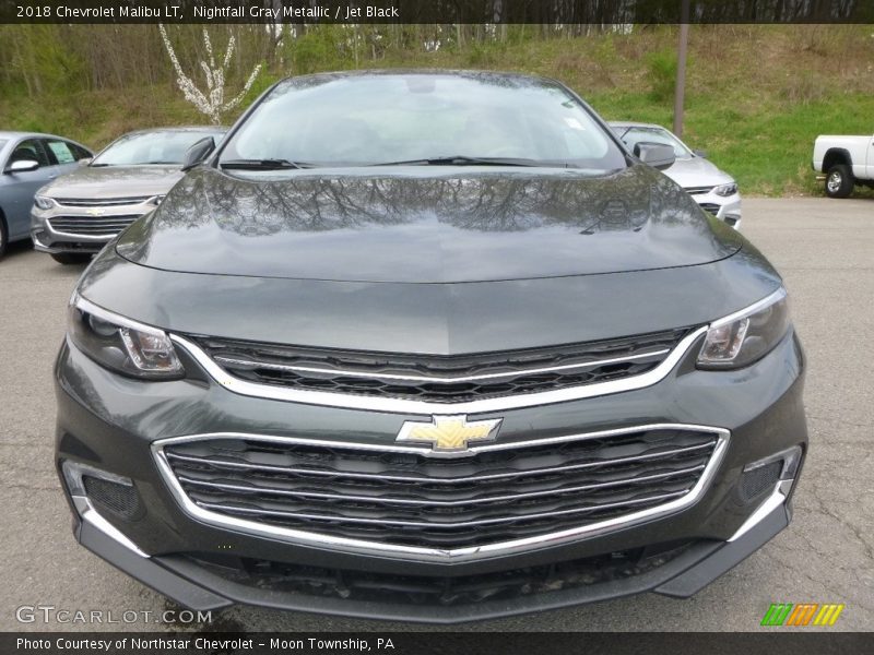 Nightfall Gray Metallic / Jet Black 2018 Chevrolet Malibu LT