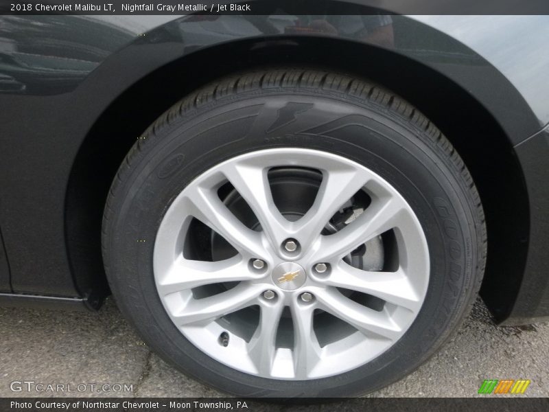 Nightfall Gray Metallic / Jet Black 2018 Chevrolet Malibu LT