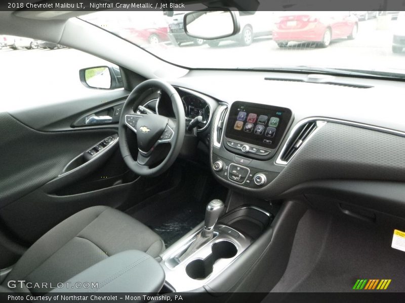 Nightfall Gray Metallic / Jet Black 2018 Chevrolet Malibu LT