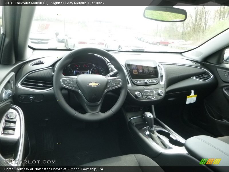 Nightfall Gray Metallic / Jet Black 2018 Chevrolet Malibu LT
