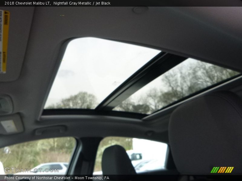 Nightfall Gray Metallic / Jet Black 2018 Chevrolet Malibu LT