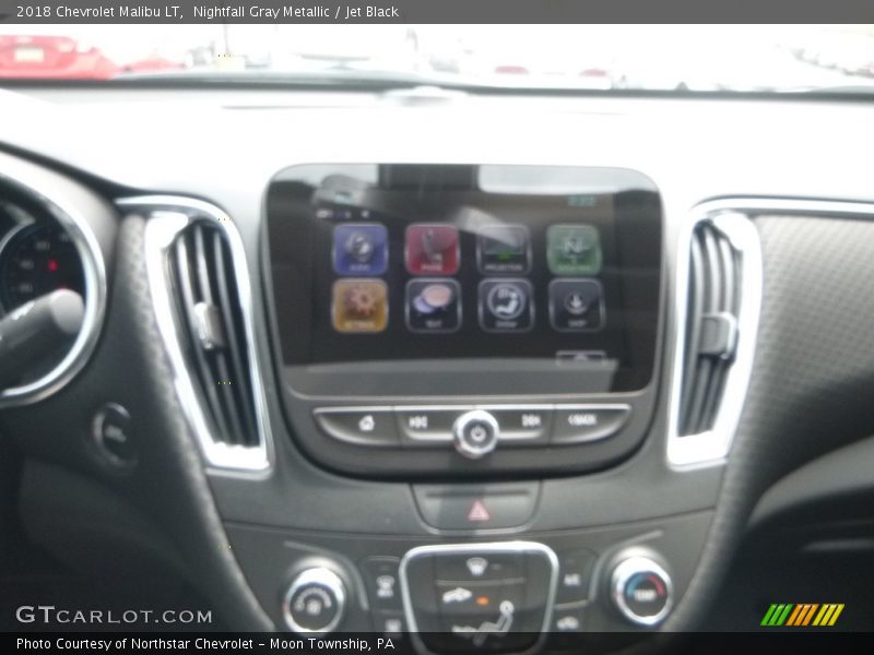 Nightfall Gray Metallic / Jet Black 2018 Chevrolet Malibu LT
