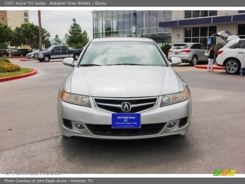 Alabaster Silver Metallic / Ebony 2007 Acura TSX Sedan
