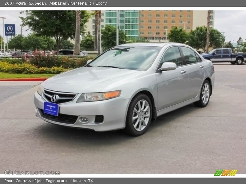 Alabaster Silver Metallic / Ebony 2007 Acura TSX Sedan