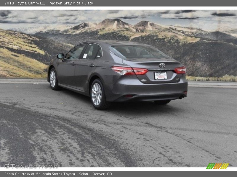 Predawn Gray Mica / Black 2018 Toyota Camry LE