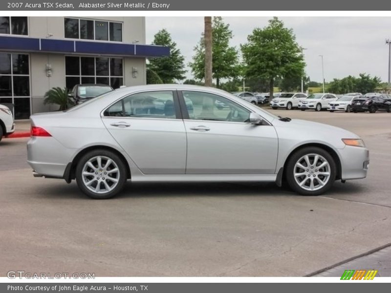 Alabaster Silver Metallic / Ebony 2007 Acura TSX Sedan