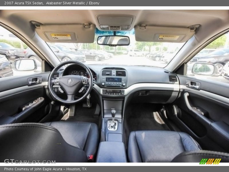 Alabaster Silver Metallic / Ebony 2007 Acura TSX Sedan