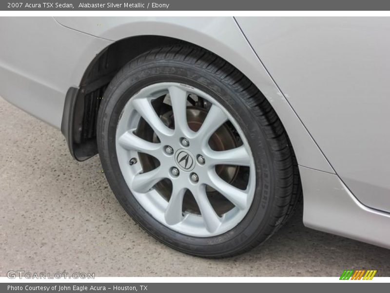Alabaster Silver Metallic / Ebony 2007 Acura TSX Sedan