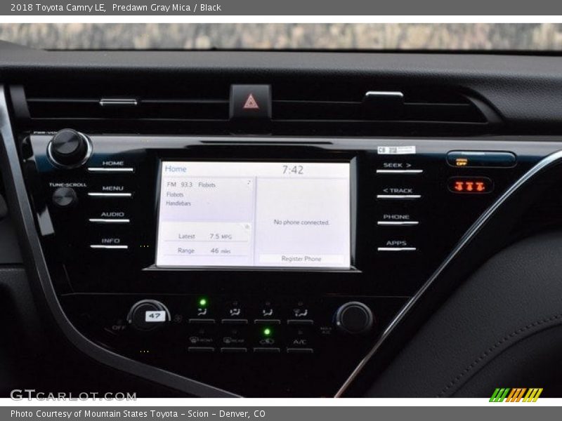 Predawn Gray Mica / Black 2018 Toyota Camry LE