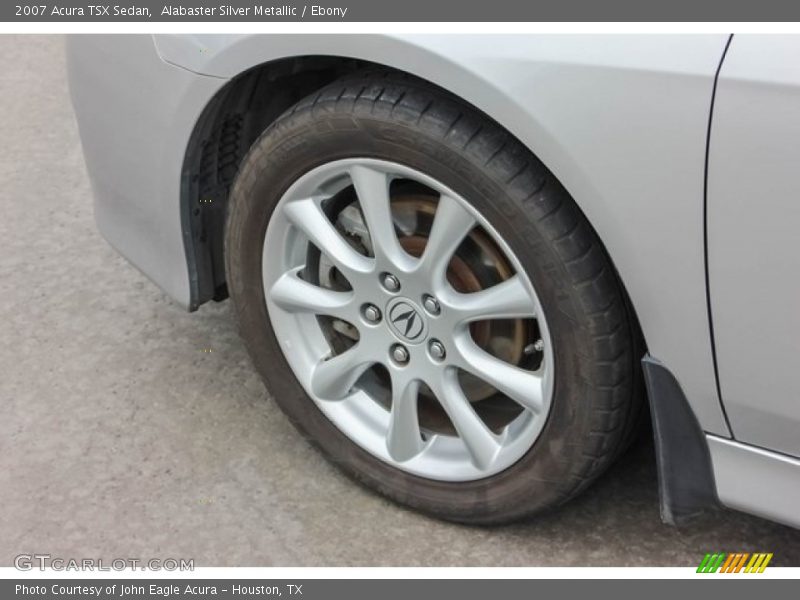 Alabaster Silver Metallic / Ebony 2007 Acura TSX Sedan