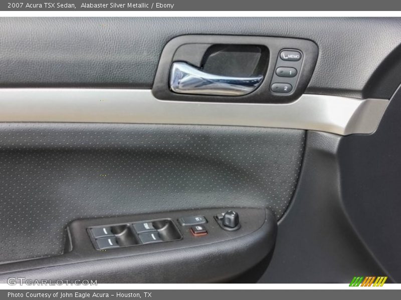 Alabaster Silver Metallic / Ebony 2007 Acura TSX Sedan