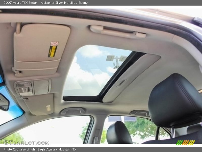 Alabaster Silver Metallic / Ebony 2007 Acura TSX Sedan