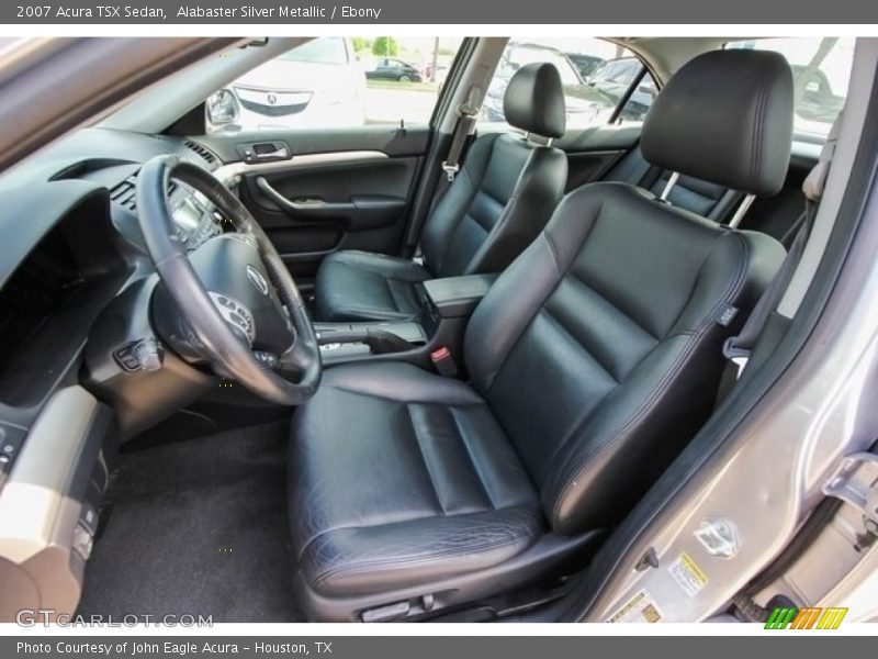 Alabaster Silver Metallic / Ebony 2007 Acura TSX Sedan