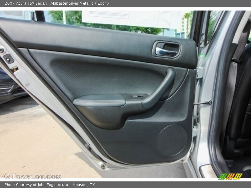 Alabaster Silver Metallic / Ebony 2007 Acura TSX Sedan