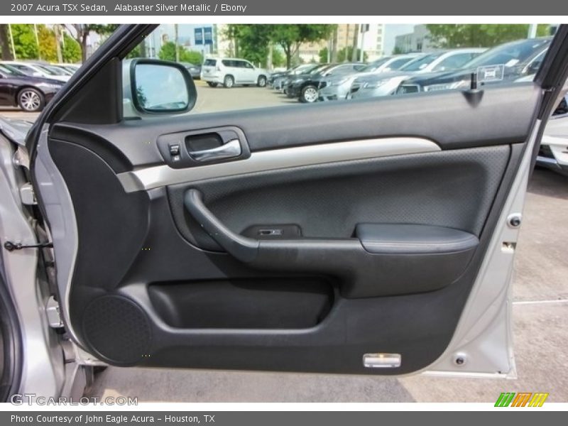 Alabaster Silver Metallic / Ebony 2007 Acura TSX Sedan