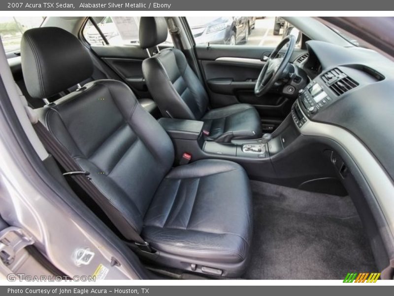 Alabaster Silver Metallic / Ebony 2007 Acura TSX Sedan