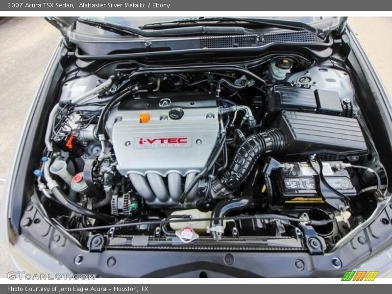 Alabaster Silver Metallic / Ebony 2007 Acura TSX Sedan