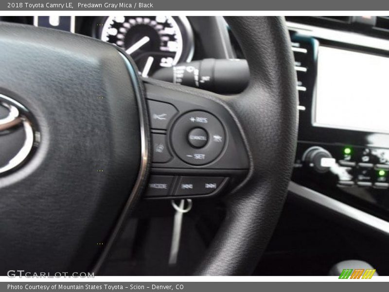 Predawn Gray Mica / Black 2018 Toyota Camry LE