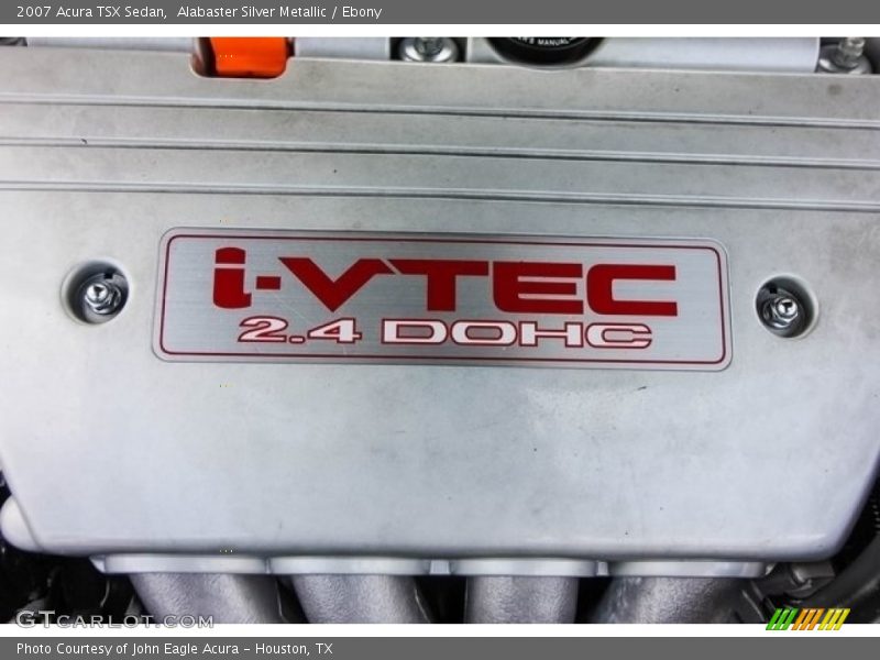 Alabaster Silver Metallic / Ebony 2007 Acura TSX Sedan