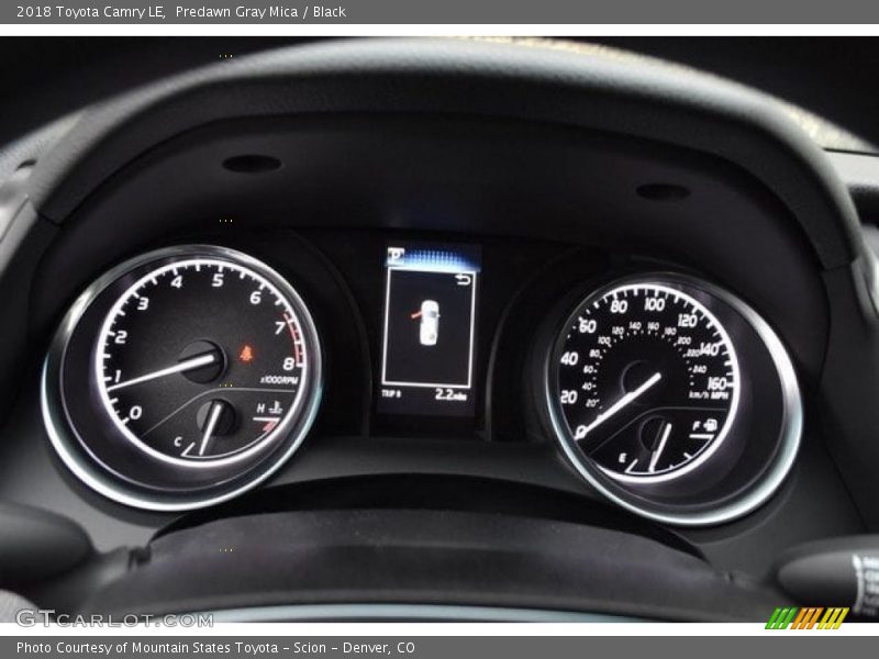 Predawn Gray Mica / Black 2018 Toyota Camry LE