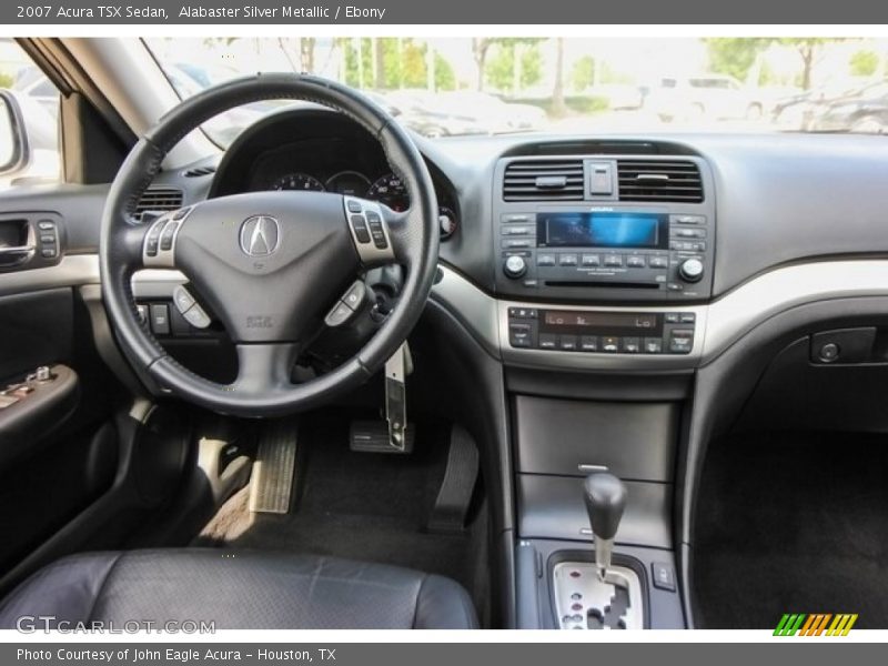 Alabaster Silver Metallic / Ebony 2007 Acura TSX Sedan