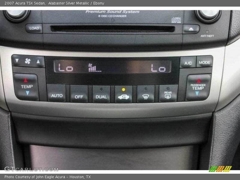 Alabaster Silver Metallic / Ebony 2007 Acura TSX Sedan