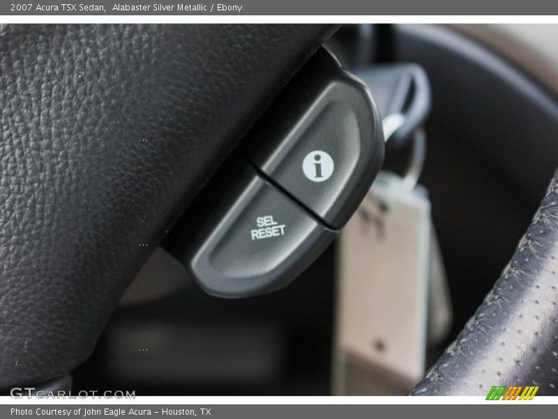 Alabaster Silver Metallic / Ebony 2007 Acura TSX Sedan