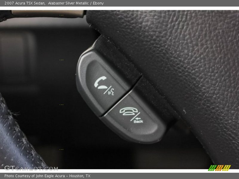 Alabaster Silver Metallic / Ebony 2007 Acura TSX Sedan