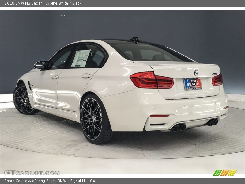 Alpine White / Black 2018 BMW M3 Sedan