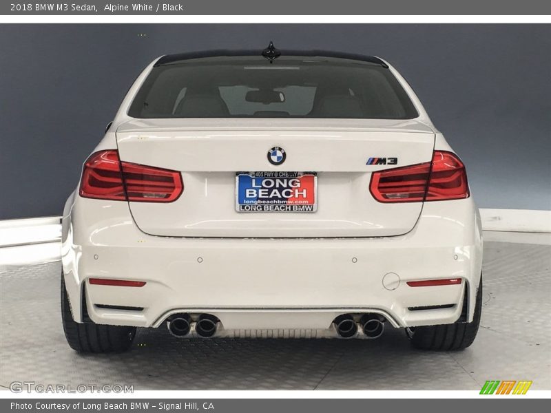 Alpine White / Black 2018 BMW M3 Sedan