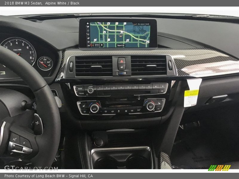 Alpine White / Black 2018 BMW M3 Sedan
