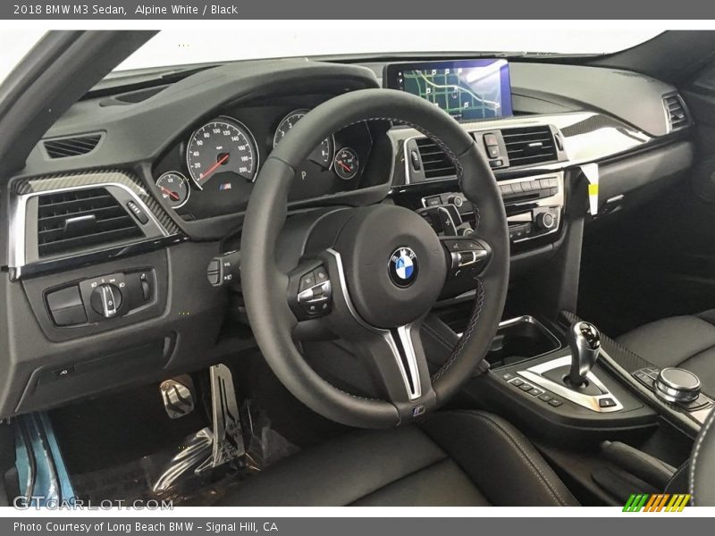 Alpine White / Black 2018 BMW M3 Sedan