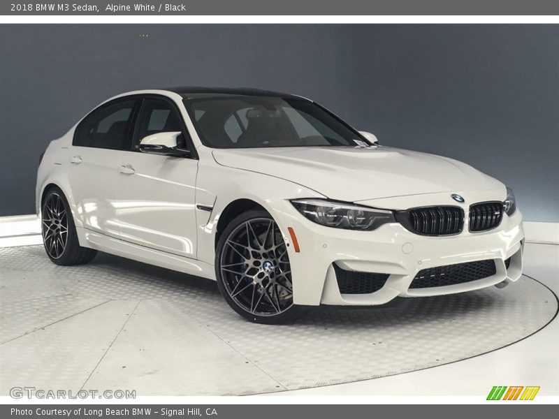 Alpine White / Black 2018 BMW M3 Sedan
