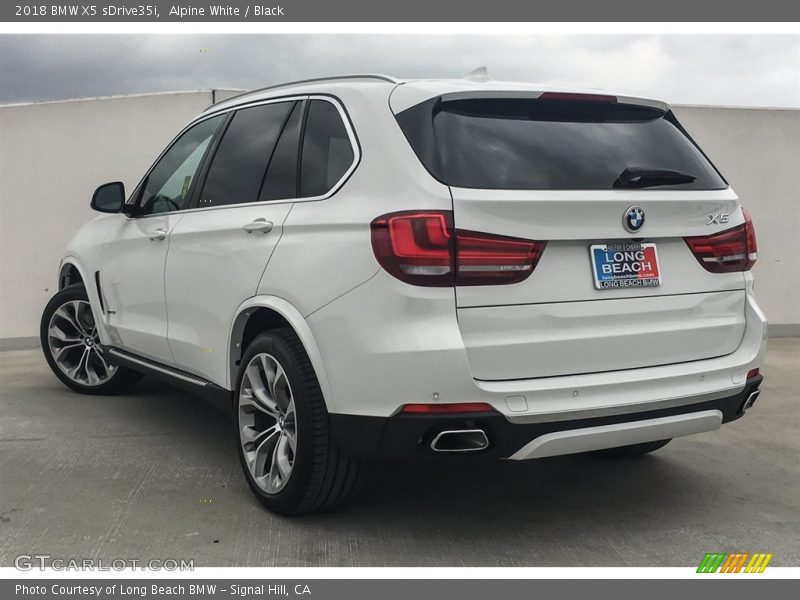 Alpine White / Black 2018 BMW X5 sDrive35i