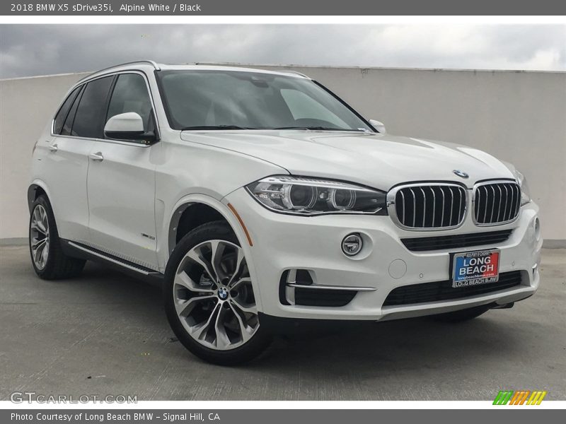 Alpine White / Black 2018 BMW X5 sDrive35i