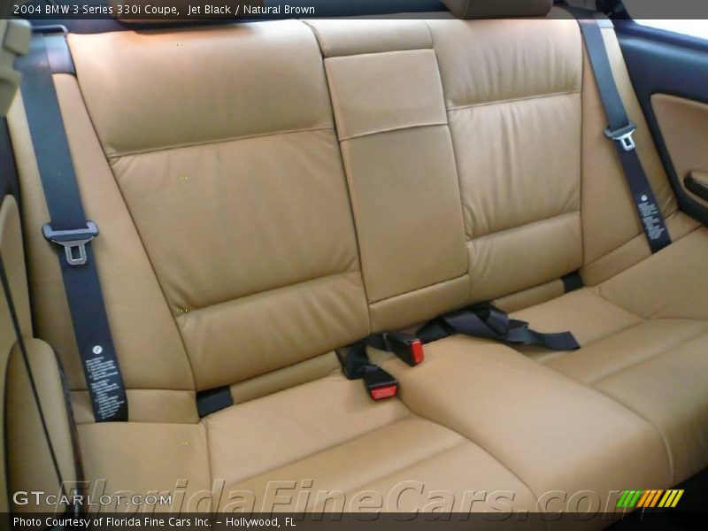 Jet Black / Natural Brown 2004 BMW 3 Series 330i Coupe