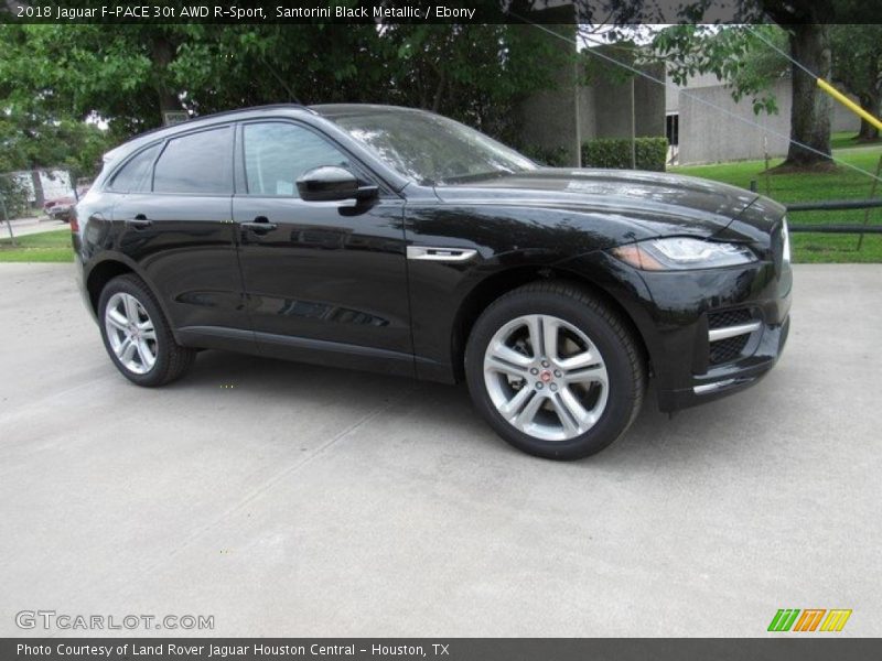 Santorini Black Metallic / Ebony 2018 Jaguar F-PACE 30t AWD R-Sport