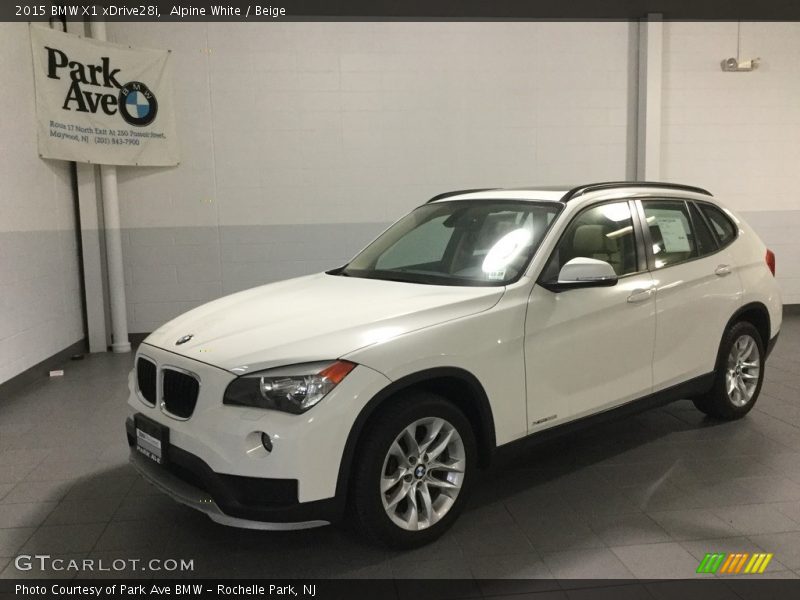 Alpine White / Beige 2015 BMW X1 xDrive28i