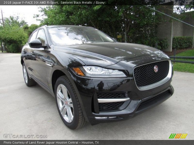 Santorini Black Metallic / Ebony 2018 Jaguar F-PACE 30t AWD R-Sport