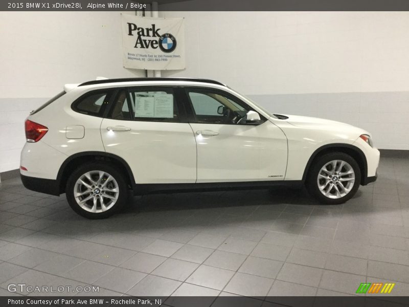 Alpine White / Beige 2015 BMW X1 xDrive28i