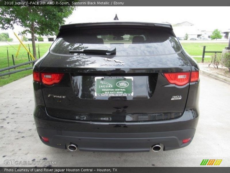 Santorini Black Metallic / Ebony 2018 Jaguar F-PACE 30t AWD R-Sport