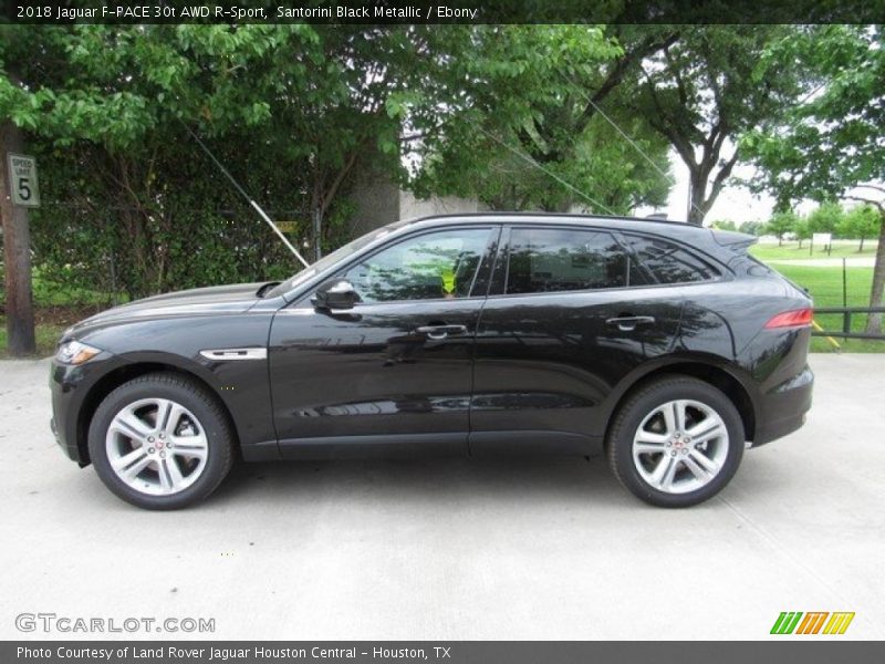 Santorini Black Metallic / Ebony 2018 Jaguar F-PACE 30t AWD R-Sport