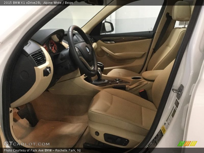 Alpine White / Beige 2015 BMW X1 xDrive28i