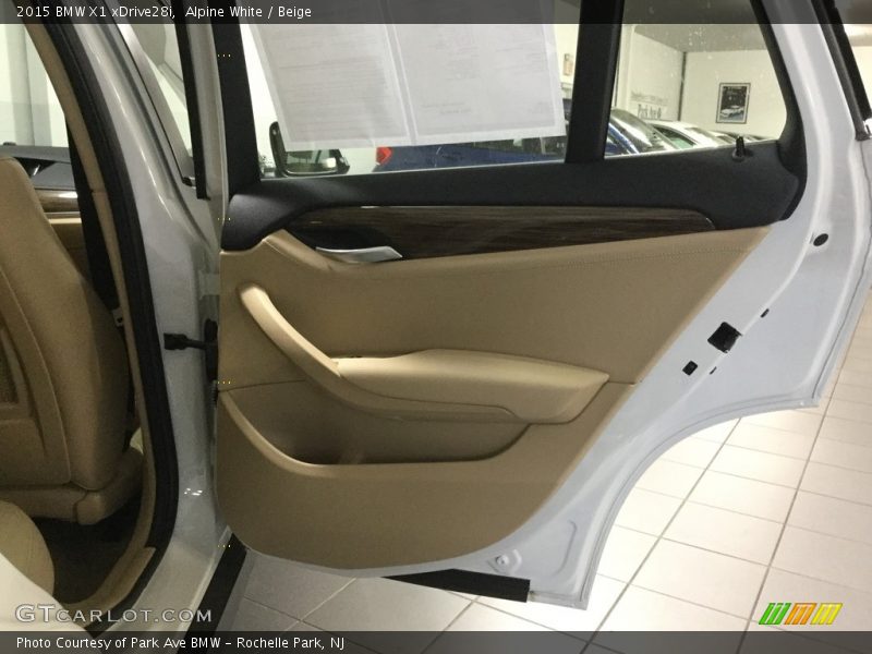 Alpine White / Beige 2015 BMW X1 xDrive28i