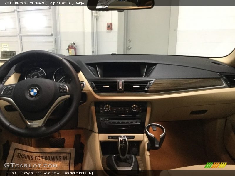 Alpine White / Beige 2015 BMW X1 xDrive28i